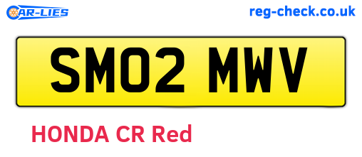 SM02MWV are the vehicle registration plates.