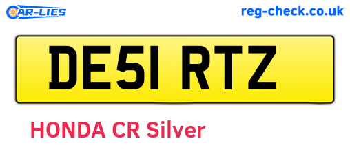DE51RTZ are the vehicle registration plates.