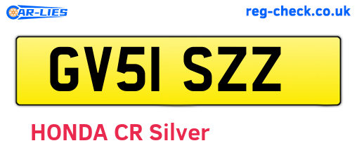 GV51SZZ are the vehicle registration plates.