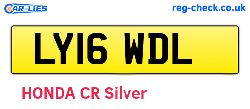 LY16WDL are the vehicle registration plates.