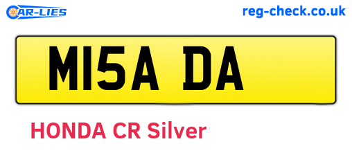 M15ADA are the vehicle registration plates.