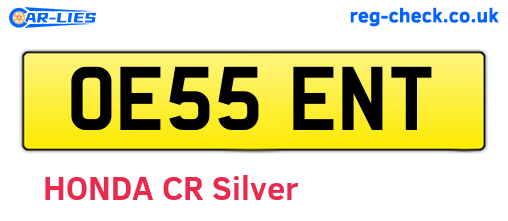 OE55ENT are the vehicle registration plates.