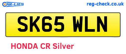 SK65WLN are the vehicle registration plates.