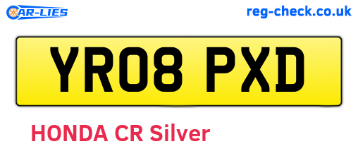 YR08PXD are the vehicle registration plates.