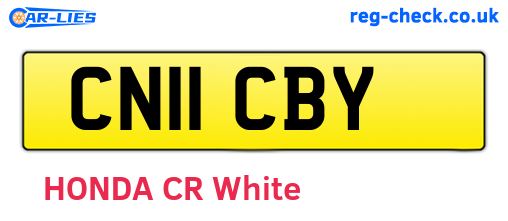 CN11CBY are the vehicle registration plates.
