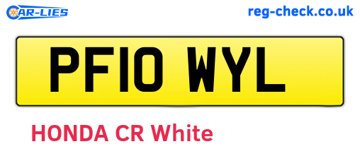 PF10WYL are the vehicle registration plates.