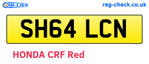 SH64LCN are the vehicle registration plates.