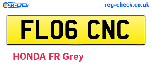 FL06CNC are the vehicle registration plates.