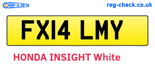 FX14LMY are the vehicle registration plates.