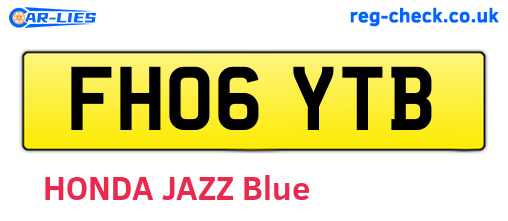 FH06YTB are the vehicle registration plates.