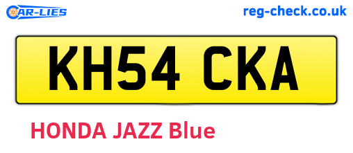 KH54CKA are the vehicle registration plates.