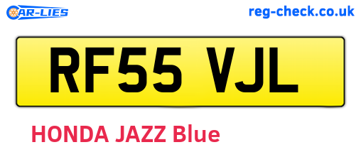 RF55VJL are the vehicle registration plates.