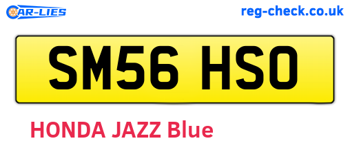 SM56HSO are the vehicle registration plates.
