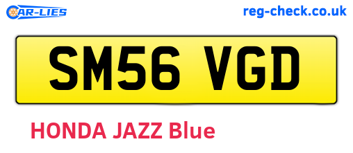 SM56VGD are the vehicle registration plates.