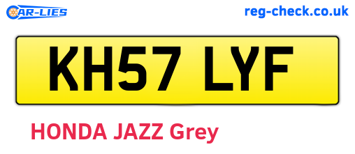 KH57LYF are the vehicle registration plates.