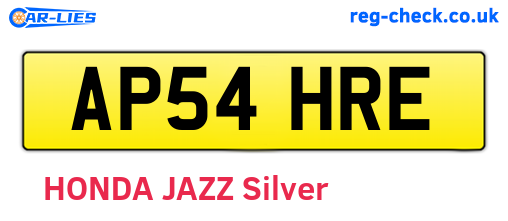 AP54HRE are the vehicle registration plates.