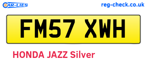 FM57XWH are the vehicle registration plates.