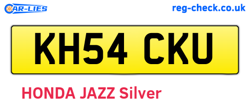 KH54CKU are the vehicle registration plates.