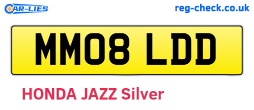 MM08LDD are the vehicle registration plates.