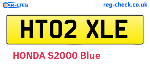 HT02XLE are the vehicle registration plates.