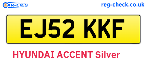 EJ52KKF are the vehicle registration plates.