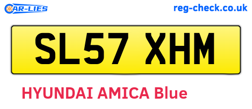 SL57XHM are the vehicle registration plates.