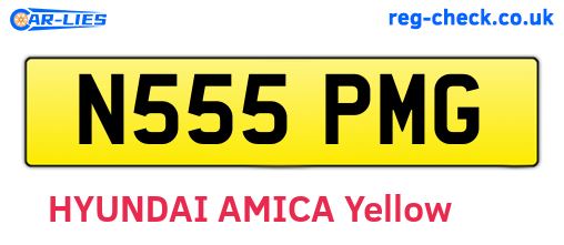 N555PMG are the vehicle registration plates.