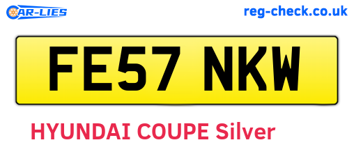 FE57NKW are the vehicle registration plates.