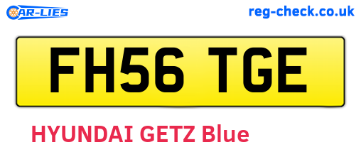 FH56TGE are the vehicle registration plates.