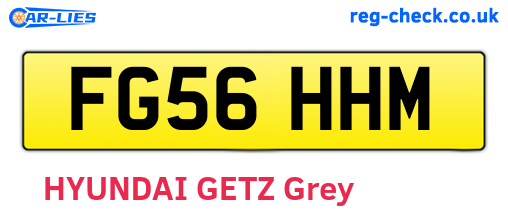 FG56HHM are the vehicle registration plates.