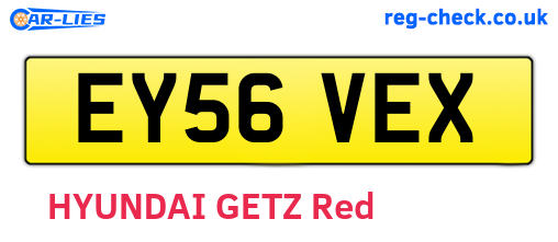 EY56VEX are the vehicle registration plates.