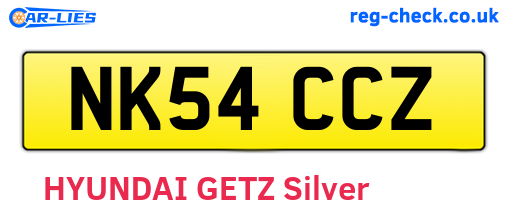 NK54CCZ are the vehicle registration plates.