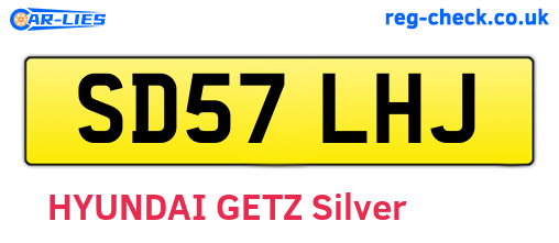 SD57LHJ are the vehicle registration plates.