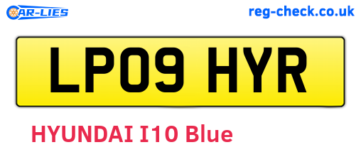 LP09HYR are the vehicle registration plates.