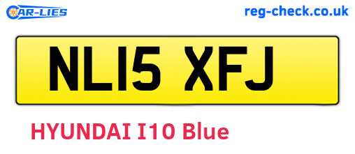 NL15XFJ are the vehicle registration plates.