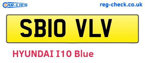 SB10VLV are the vehicle registration plates.