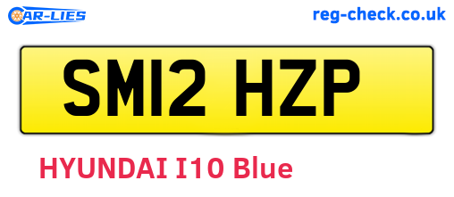 SM12HZP are the vehicle registration plates.