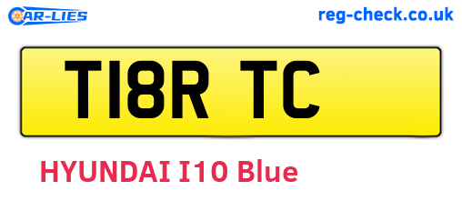 T18RTC are the vehicle registration plates.