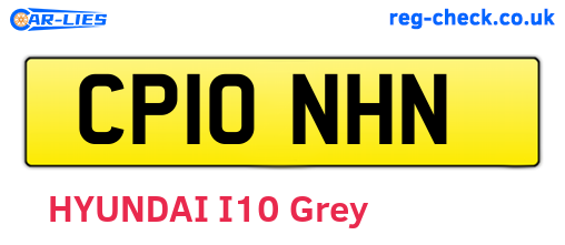 CP10NHN are the vehicle registration plates.