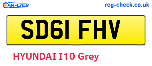 SD61FHV are the vehicle registration plates.