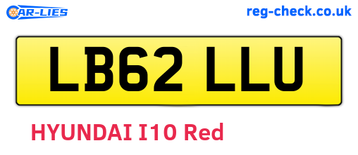 LB62LLU are the vehicle registration plates.