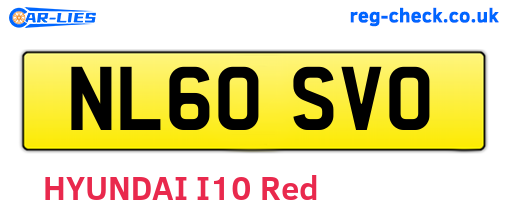 NL60SVO are the vehicle registration plates.