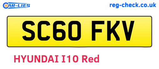 SC60FKV are the vehicle registration plates.
