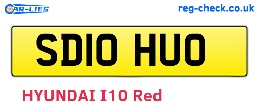 SD10HUO are the vehicle registration plates.