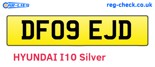 DF09EJD are the vehicle registration plates.
