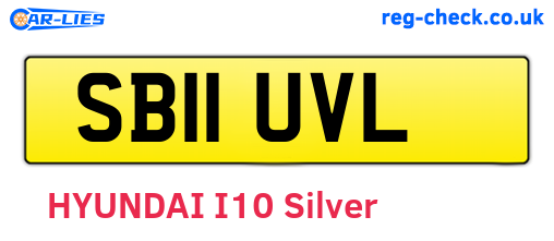 SB11UVL are the vehicle registration plates.