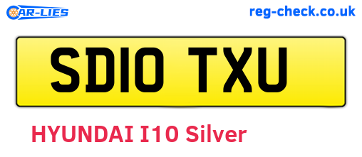 SD10TXU are the vehicle registration plates.