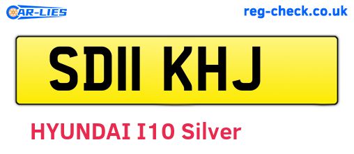 SD11KHJ are the vehicle registration plates.