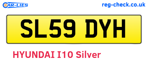 SL59DYH are the vehicle registration plates.