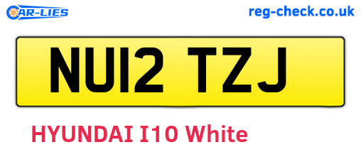 NU12TZJ are the vehicle registration plates.